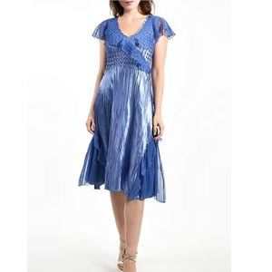 Komarov Flutter Sleeve Dress